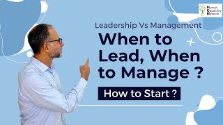 Leadership vs Management - When to Lead and When to Manage #lifeskills #braintraining #leadership