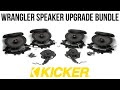 Kicker Speaker Upgrade Bundle | 2007 - 2018 Jeep Wrangler