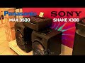 🥵sony shake x30d vs panasonic max 3500 high power system comparison vol. 50%