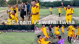 KSF team VS Warai twisa kami 4-0 | langma hati football⚽️tournament | #ksfvlogs