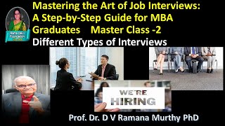 Types of Interviews Master Class -  2