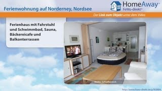 Norderney: Ferienhaus mit Fahrstuhl und Schwimmbad, Sauna, Bäckereicafe und - FeWo-direkt.de Video