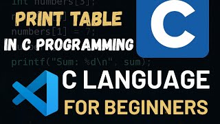 Multiplication Table in C 🤯 The Easy Way for Beginners
