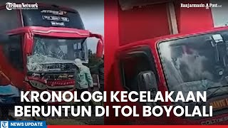 Kronologi Kecelakaan Beruntun di Tol Boyolali,  Bus Medali Mas Seruduk Truk Pengangkut Telur