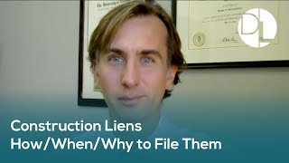 Contractor Liens | How, When, \u0026 Why of Filing a Lien