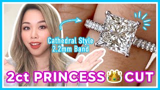 He Proposed After 10 Years and THIS is What She Got! | 2ct Princess Cathedral Style Engagement Ring