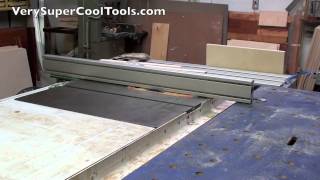 Table Saw Fence On The Left Side of the Blade:  VerySuperCool Aluminum Extrusion Fence