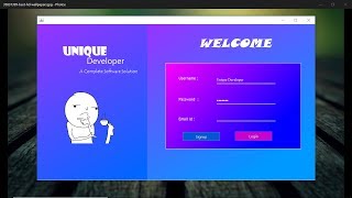 Java Swing UI Design - Sign up example 2019