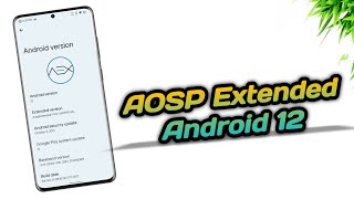 Android 12 - AOSP Extended is here with some Cool Features