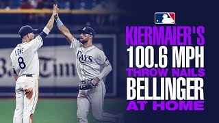 Kiermaier nabs Bellinger at home