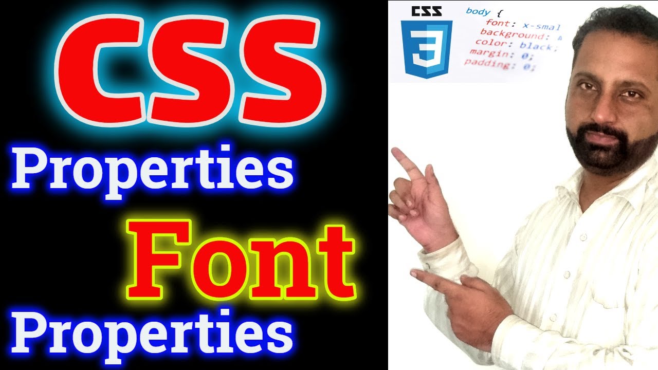 CSS Properties - Font Properties | Common And Basic CSS Properties ...