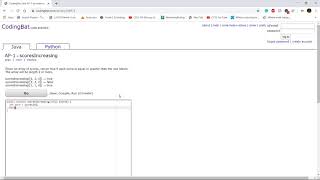 AP-1 (scoresIncreasing) Java Tutorial || Codingbat.com