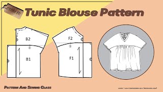 [Pattern] Tunic Blouse (Tunic Top, 튜닉 블라우스, 튜닉 탑 패턴 만들기)