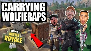 CARRYING WOLFIERAPS IN FORTNITE!! FORTNITE BATTLE ROYALE WITH TEAM ALBOE!!