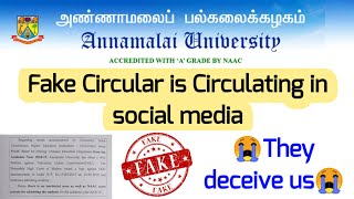 A fake circular has been circulating on social media publish that it has come out from University.