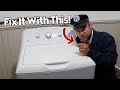 GE Washer Won't Drain or Spin Dry Clothes Well - How to Fix With a Drill