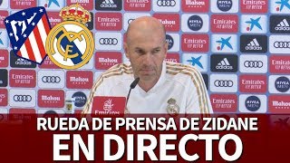 Atlético - Real Madrid| Rueda de prensa de ZIDANE EN DIRECTO | Diario AS