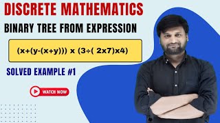 Draw Binary Tree from Algebraic Expression|Discrete Mathematics and Graph Theory (DMGT) | Example -1