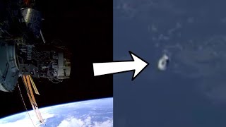 Wow, a spaceship was probably spotted on the ISS live stream