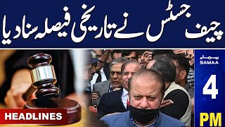 Samaa News Headlines 4PM | Bad News For Nawaz Sharif | 7 Dec 2023 | SAMAA TV