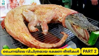 ചൈനയിലെ വിചിത്രമായ10 ഭക്ഷണരീതികൾ | Ten Amazing Ugliest Chinese Street Food Part 2