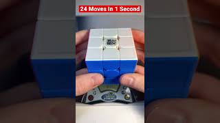 Rubik’s Cube 24 Turns In 1 Second 😳😱 #shorts