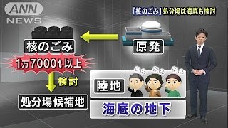 「核のごみ」海底埋設を検討へ　陸地めど立たず(16/01/26)