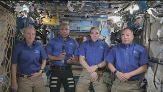 SpaceX Crew-1 astronauts discuss upcoming mission back home