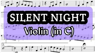 Silent Night Violin Flute Sheet Music Backing Track Play Along Partitura