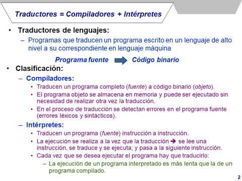 Traductores De Lenguajes: Compiladores E Intérpretes - YouTube