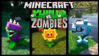 Plantas VS Zombies | Minecraft 1.20.1 - Horroz PVZ MOD! |