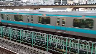 JR東日本E233系1000番台宮サイ152編成京浜東北線各駅停車磯子行き新橋駅(JK24)17時12分到着