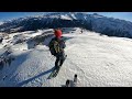 traversée du grand bargy versant sud combe du montarquis col d encrenaz ski de randonnée montagne