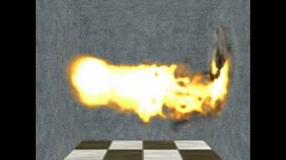 Real-time Simulation and Rendering of Fire and Smoke in CUDA