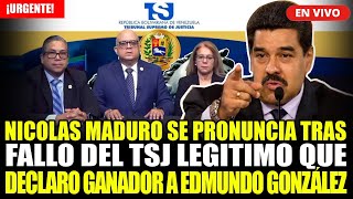 🔴¡URGENTE! NICOLAS MADURO SE PRONUNCIA TRAS FALLO DEL TSJ LEGÍTIMO QUE DECLARA A GONZÁLES PRESIDENTE