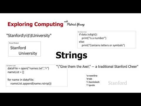 Stanford Cs105 Introduction To Computers 2021 Lecture 19 1 Strings Stanford Cs105 Introduction To Computers 2021 Lecture 19 1 Strings