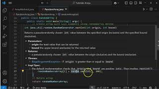 Java Arrays with Random Numbers