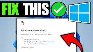 How To Fix This Site Cant Be Reached Issue In Windows 11