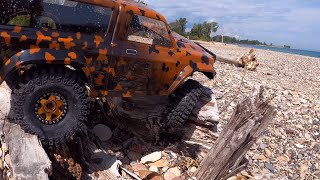 Trx4 Sport Beach Day!          ProLine FlatIron Xl 1.9 Tires HobbyWing Fusion 1800KV Brushless.