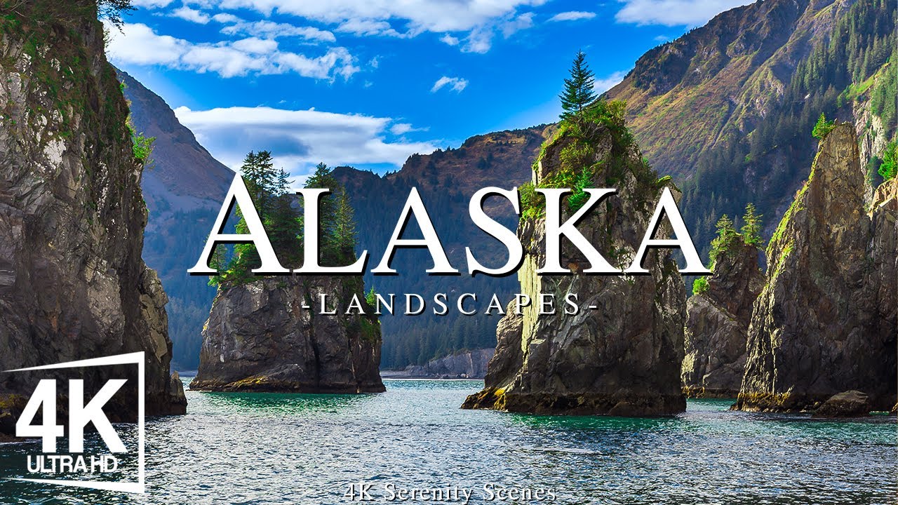 Flying Over Alaska Relaxing Music With Beautiful Natural Landscape