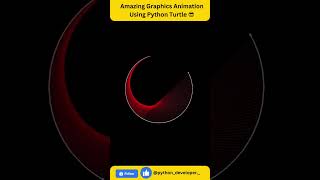 Amazing Graphics Animation Using Python Turtle - Python Tutorial #shorts #python