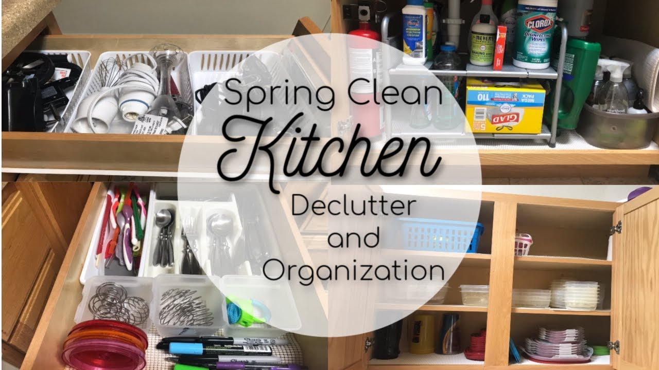 Spring Clean Kitchen Declutter And Organization Youtube