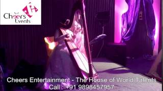 International Harp Player Instrumental Female Foreigner Bollywood Song Music Delhi Mumbai Goa India