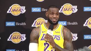 FULL LeBron James' first press conference with Los Angeles Lakers