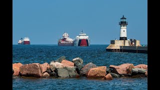 Two Fleet Ships, One Lift! The Great Lakes Fleet Two-Fer! the Philip R Clarke \u0026 The John G Munson!