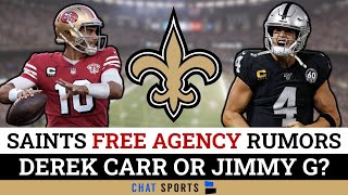 Saints Free Agency Rumors: Sign Derek Carr Or Jimmy Garoppolo In 2023 NFL Free Agency? NFL Rumors