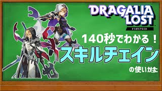 【#ドラガリ】140秒でわかる！スキルチェインの使いかた【ゆっくり解説】