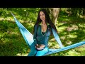 Solo Camping In The Open Air Forest In A Hammock! Sounds Of Nature - Asmr #camping #asmr