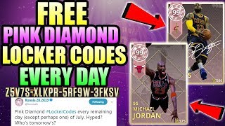FREE PINK DIAMOND LOCKER CODES EVERY SINGLE DAY IN NBA 2K18 MYTEAM