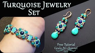 Beads Bracelet & Earrings Making Free Tutorial